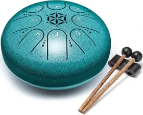 Smzh-6-8-malachite Pujoni Steel Tongue Drum Hand Drums 6 Inch 8 Notes Metal Malachite