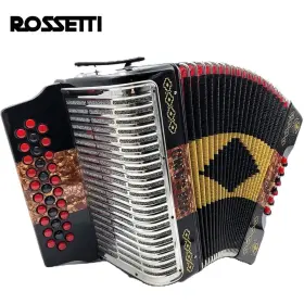 3112-gcf-volcano Rossetti Pro Series Gcf 31 Button Diatonic Accordion Volcano Straps Hard Case
