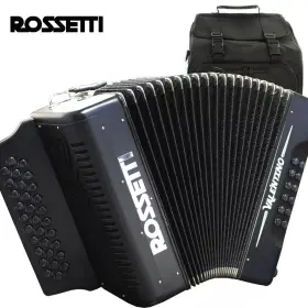 Acc-3112bg Rossetti Pro Series Valentino 31 Button Gcf Sol Diatonic Accordion Black Bag
