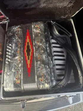 Rossetti R2512-rd 25 Keys 12 Bass Buttons 2512 Piano Accordion - Gray Case Strap