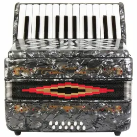 Ros2512-gy Rossetti Beginner Piano Accordion 12 Bass 25 Keys Grey