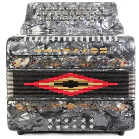 Rossetti Ros3112-gcf-gy 31 Button Accordion 12 Bass Gcf Grey
