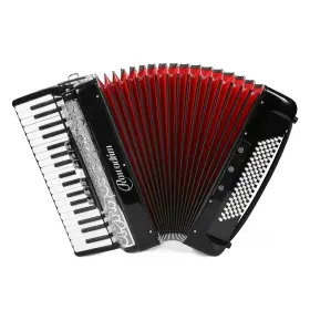 Rowadtim 726852970772 Accordion - 37 Key 96 Bass Professional Live Performance Black