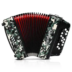Rowadtim 763559510511 22 Key 8 Bass Accordion For Beginners - Lightweight Student Instrument With V