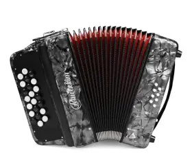 Rowadtim Mi-88-3 Accordion - 22 Keys 8 Bass Lightweight Piano For Beginners Gray
