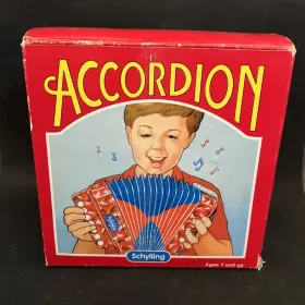 Schilling 019649200405 Vintage Schylling Mini Accordion With Original Box