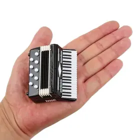 Seawoo 795891224894 Dselvgvu Miniature Accordionwithcase Mini Musical Instrument Replica Collectible