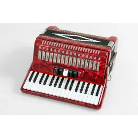 3472 Sofiamari 197881008956 Sm 34 Piano 72 Bass Button Accordion Red Pearl Ob