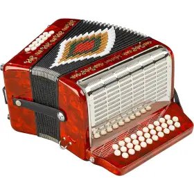 Sm-3112 Sofiamari 197881179397 31-button 12 Bass Accordion Gcf Red Pearl Rf