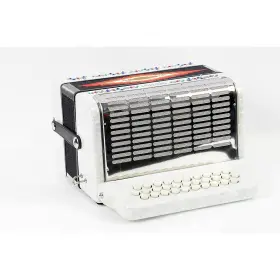 Sm-3112 Sofiamari 197881179403 31-button 12 Bass Accordion Gcf White Pearl Ob