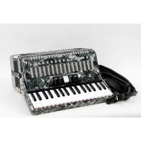 3472 Sofiamari 197881179434 Sm 34 Piano 72 Bass Button Accordion Pearl Gray Ob