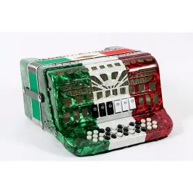 Smtt-3412 Sofiamari 197881179649 2-tone Accordion Red White Green Fa/mi Ob