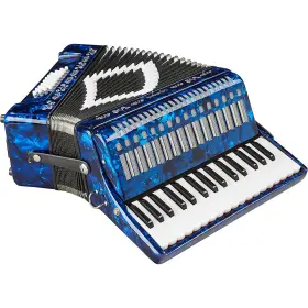 Sm-3232 Sofiamari 197881179854 32 Piano Bass Accordion Dark Blue Pearl Rf
