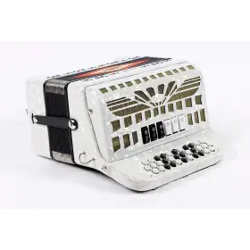 Smtt-3412 Sofiamari 197881180140 Two Tone Accordion White Pearl Fa/mi Ob