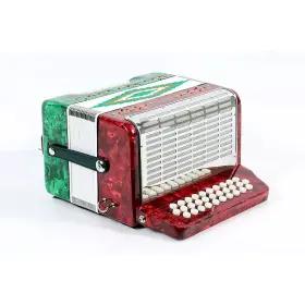 19788118164 Sofiamari 197881180164 Sm-3112 31-button 12 Bass Accordion Gcf Red/green Pearl Ob