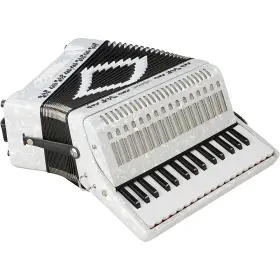 Sm-3232 Sofiamari 197881192501 32 Piano Bass Accordion White Pearl Rf