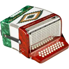 19788193393 Sofiamari 197881193393 Sm-3112 31-button 12 Bass Accordion Gcf Red/green Pearl Rf