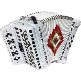 Nsm-3412 Sofiamari 197881204877 34-button 12-bass Accordion Gcf White Pearl Rf