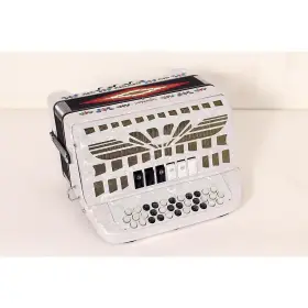 Smtt-3412 Sofiamari 197881253943 Two Tone Accordion White Pearl Fa/mi Rf