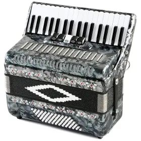 Sofiamari 197881472566 Sm 3472 34 Piano 72 Bass Button Accordion Pearl Gray Rf