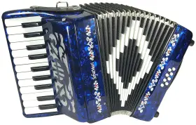 Sm-2208-dbp Sofiamari Sm2208 Mini Traveler Accordion Package Including A Backpack Gig Bag And Shoul