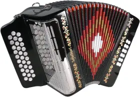 Sm-3112-fbe-bk Sofiamari Sm3112 Black Fbe 31 Button Accordion
