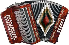 Sm-3112-gcf-rd Sofiamari Sm3112 Red Gcf 31 Button Accordion