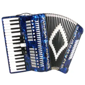 Sm-3448-bl Sofiamari 34 Key 48 Bass 5 Switches Piano Accordion Blue