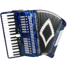 Sm-3472-bl Sofiamari 34 Key 72 Bass 5 Switches Piano Accordion Blue