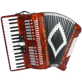 Sm-3472-rd Sofiamari 34 Key 72 Bass 5 Switches Piano Accordion Red