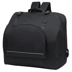 1655612tu5cn Toyandona Black Accordion Bag - Padded Oxford Cloth Case With Adjustable Shoulder Strap