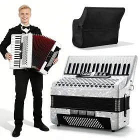 Toyandona R184821fjofr10811 37 Key 96 Bass Professional Accordion With Adjustable Strap&backpack For Beginner