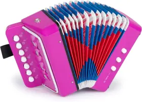 Toysery 850032724593 Kids Toy Accordion With 7 Vocal Keys. Portable Mini Musical Instrument