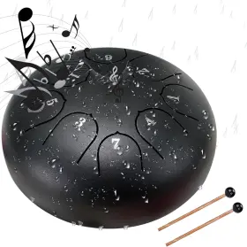 Ygl090 Wokiklee Rain Drum For Outside Garden Chakra Outdoor Black