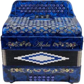 34-gcf-bl World 34-key Accordion 3412 Gcf Blue