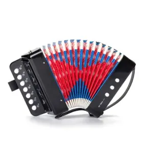 Yayuzest 757097911701 Beginner Accordion Button Control Beginners Accordions 10 Keys Black