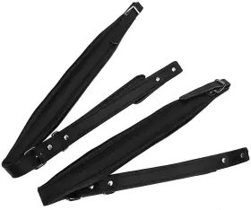Yunnlezt 767540502301 Accordion Strap Padded Bass Pu Leather Shoulder Harness Straps Adju