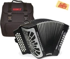 Hohner Compadre Gcf 3-ROW Diatonic Accordion Black W/ Gig Bag New. Price: $1319.00.