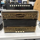 Hohner Vienna 1-ROW 4-BASS 10-TREBLE Button "c" Diatonic Accordion Germany Used. Price: $399.00.