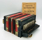 Antique M. Hohner Accordion Gold Medal St. Louis 1904 W/book Read Description Used. Price: $160.00.