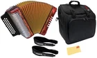 Hohner Corona Ii F/bb/eb Accordion - Pearl Red W/ Gig Bag New. Price: $1879.99.
