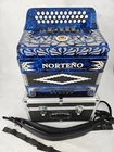 Norteno By Gabbanelli 5 Switch Blue Peal Accordion With Case New. Price: $2300.00.