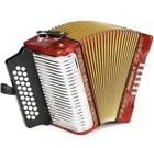 Hohner Corona Ii Diatonic Accordion Gcf Red Lacquer Bundle W/bag And Straps New. Price: $1575.00.