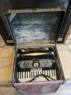 Titano Standard Model Accordion With Mother Of Pearl Hard Case Music Used. Price: $980.00.