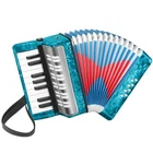 17 Key Piano Accordion, 8 Bass Kids Celluloid Body, Metal Cover New. Price: $105.11.
