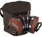 Hohner D40 Concertina W/padded Gig Bag Open. Price: $327.00.