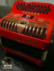 Hohner M-iii Accordion 31/12 Keys 43 Buttons 3-REGISTER Red W/ Case Used. Price: $6300.00.
