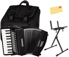 Hohner Hohnica Student X 30-KEY 8 Bass Piano Accordion Black W/ Adjustable New. Price: $459.99.