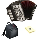 3100GB Black Panther Diatonic Button Accordion With Case & Cloth New. Price: $1331.99.