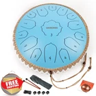 Weipoken Steel Tongue Drum 14IN Sky Blue New. Price: $135.99.